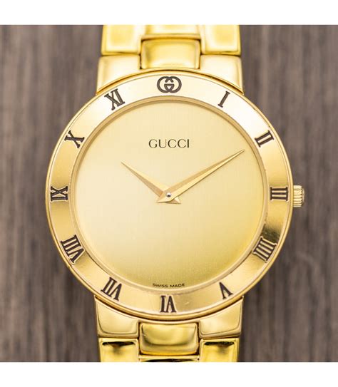 gucci watch men's gold tone|men's Gucci watches on sale.